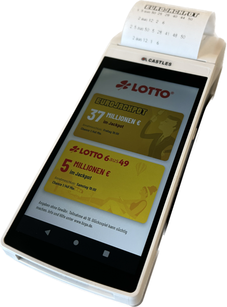 TQG Lottery Solutions GmbH (TQG-LS) stellt Lotto Handheld Terminal mit mobivention Handheld-App vor
